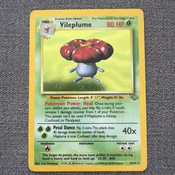 Pokemon TCG Vileplume 15/64 Jungle Holo Rare Unlimited 1999 80HP English - Image 1