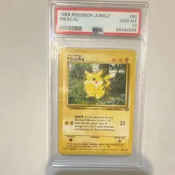 Pokemon TCG Pikachu Jungle 60/64 Common Eng 1999 PSA 10 Unlimited - Image 1