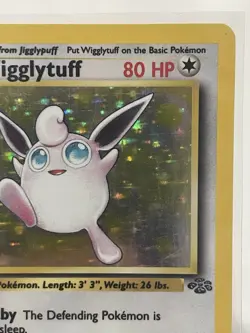 Wigglytuff Pokemon TCG Jungle 16/64 Holo Rare Unlimited English 1999 80 HP WotC - Image 3