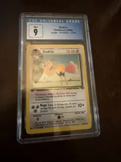 1999 POKEMON JUNGLE 1ST EDITION #34 - DODRIO CGC 9 MINT - Image 1