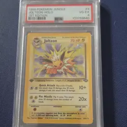 The Pokemon Company Jolteon 04/64 Jungle Holo Rare 1st Edition 1999 PSA 4 - Image 1
