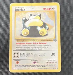 Snorlax 27/64 Jungle 1999 Rare Regular Unlimited 90 HP English Pokemon TCG - Image 1