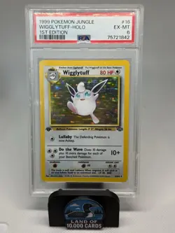 PSA 6 1999 Pokemon Jungle Wigglytuff 16/64 1st Edition Holo WotC English - Image 1