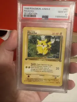 1999 POKEMON JUNGLE 1ST EDITION #60 PIKACHU PSA 10 - Image 5