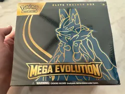 Pokemon TCG Mega Evolution Lucario ETB Elite Trainer Box - New Sealed - Image 1
