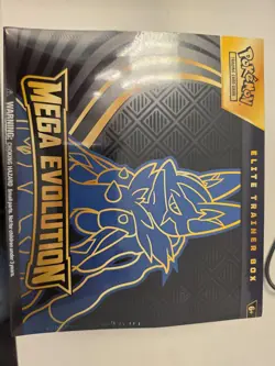 Pokemon TCG Mega Evolution Lucario ETB Elite Trainer Box - New Sealed - Image 1