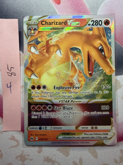 Pokemon TCG Crown Zenith Charizard VSTAR 19/159 Ultra Rare Holo NM - Image 1
