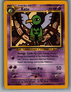 Pokemon TCG Neo Discovery WOTC Xatu 1st Edition - Image 1