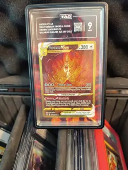 Pokemon Arceus VSTAR TCG Crown Zenith Holo Card GG70/GG70 Secret Rare TAG 9 MINT - Image 1