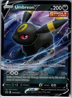Umbreon V SWSH203 SWSH: Sword & Shield Promo Cards - Pokemon Card - NM - Image 1