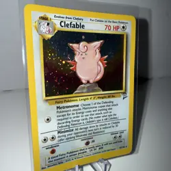 Clefable 5/130 Base Set 2 Holo Rare Pokemon Card Nintendo Pokemon TCG WOTC NM - Image 2