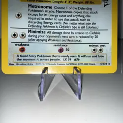 Clefable 5/130 Base Set 2 Holo Rare Pokemon Card Nintendo Pokemon TCG WOTC NM - Image 5