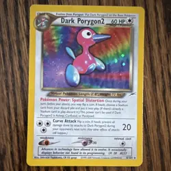 Nintendo Dark Porygon2 8/105 Neo Destiny Holo Rare Eng 60HP 2000 Vintage - Image 1