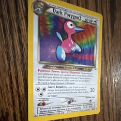 Nintendo Dark Porygon2 8/105 Neo Destiny Holo Rare Eng 60HP 2000 Vintage - Image 2