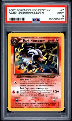 Pokemon TCG Dark Houndoom Neo Destiny Holo Card 7/105 Unlimited Rare - Image 1