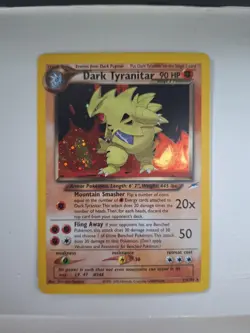 Pokemon TCG Dark Tyranitar Holo Rare 11/105 Neo Destiny Unlimited 90 HP - Image 1
