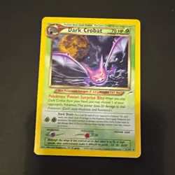 Pokemon TCG Dark Crobat 2/105 Neo Destiny Unlimited Holo Rare English 2000 - Image 1