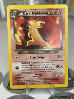 Pokemon TCG Dark Typhlosion Neo Destiny 10/105 Holo Rare Unlimited - Image 1