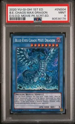 Blue Eyes Chaos Max Dragon MVP1-ENS04 PSA 9 Secret 1st Edition YU-GI-OH! - Image 1