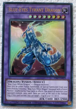Yu-Gi-Oh Blue-Eyes Tyrant Dragon Ultra Rare Card 25LP-EN019 Limited Edition NM - Image 1