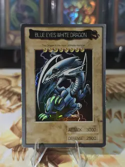 Bandai Yu-Gi-Oh! Blue-Eyes White Dragon #118, 1999 Japanese Carddass, Holo - Image 1