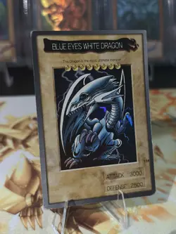 Bandai Yu-Gi-Oh! Blue-Eyes White Dragon #118, 1999 Japanese Carddass, Holo - Image 2
