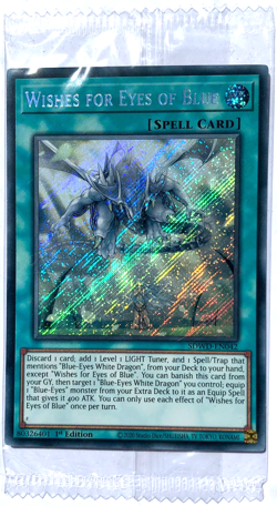 Yu-Gi-Oh! TCG Wishes for Eyes of Blue SDWD-EN042 Secret Rare 1st Ed NM Sealed - Image 1