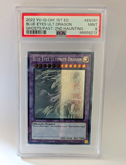 Yu-Gi-Oh! Blue-Eyes Ultimate Dragon GFP2-EN181 Ghost Rare PSA 9 - Image 1