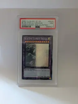 Yu-Gi-Oh! Blue-Eyes Ultimate Dragon GFP2-EN181 Ghost Rare PSA 9 - Image 2