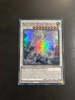 Yu-Gi-Oh! LDS2-EN020 Blue-Eyes Spirit Dragon, Ultra Rare, LP, PURPLE TEXT - Image 1