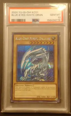 YU-GI-OH! PSA 10 KC01 Blue-Eyes White Dragon Kaiba 25th Anniversary Briefcase - Image 1