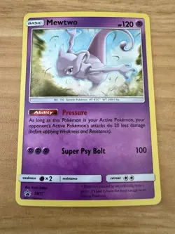 Mewtwo SM77 Pokemon Black Star Promo Holo Near Mint NM - Image 1