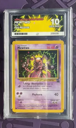 Mewtwo #14 2000 Black Star Promo Holo Pokemon TCG Ace Grading Gem Mint 10 - Image 1