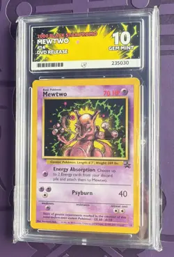 Mewtwo #14 2000 Black Star Promo Holo Pokemon TCG Ace Grading Gem Mint 10 - Image 2