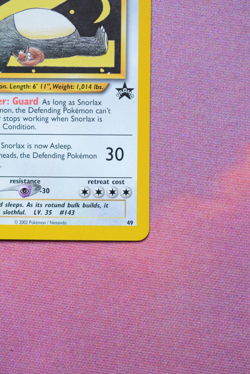 1999 Pokemon Wizards Black Star Promos Snorlax #49 (Near Mint) - Image 3