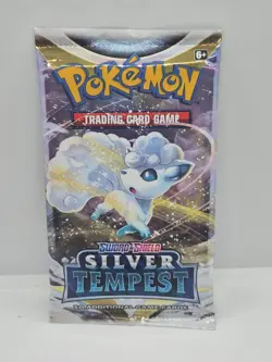 Pokemon TCG Sealed Booster Pack Silver Tempest Vulpix Art - Image 2