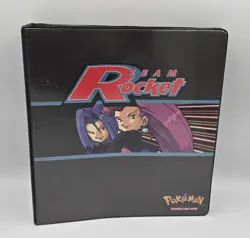 1999 Pokemon TCG Team Rocket Binder WOTC Original Vintage Licensed VGC/NM - Image 1