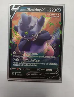 Galarian Slowking V 099/198 Sword & Shield - Chilling Reign Holo Pokemon - Image 1