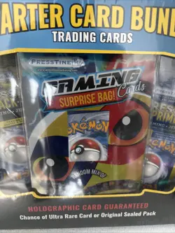 Presstine Pokemon TCG Starter Card Bundle Box with Surprise 45 Cards 5 Packs New - Image 2