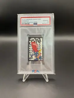 PSA 10 Mario Pikachu Hanafuda Greninja April Japanese Pokemon 2016 - Image 1