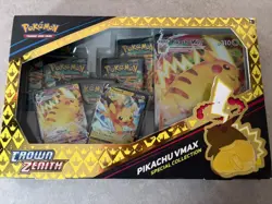 Pokemon TCG Crown Zenith Pikachu Vmax Special Collection Box - Factory Sealed - Image 1