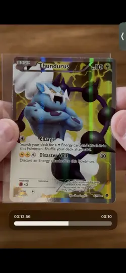 Thundurus EX 97/98 Pokemon TCG Emerging Powers Black & White Ultra Rare Card NM - Image 1