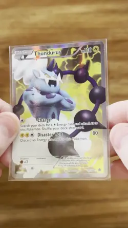 Thundurus EX 97/98 Pokemon TCG Emerging Powers Black & White Ultra Rare Card NM - Image 2