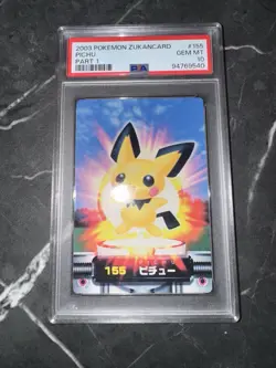 Pokemon Cards Japanese Carddass Zukan Pichu Pop 3 #155 Psa 10 Gem Mint - Image 2