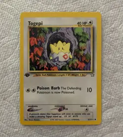 Pokemon TCG Togepi 51/111 Neo Genesis 1st Edition Regular English Uncommon 40 HP - Image 1