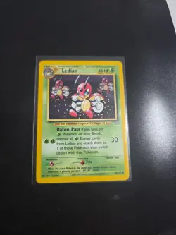Pokemon TCG Ledian Neo Genesis 39/111 Regular Unlimited Uncommon LP Condition - Image 1