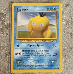 Pokemon TCG Psyduck 79/105 Neo Destiny English Common Regular Basic 50HP - Image 1