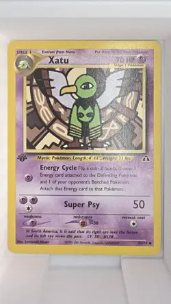 Pokemon TCG Xatu Neo Genesis 52/111 Regular 1st Edition Uncommon - NM - Image 1