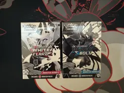 Pokemon Black Bolt and White Flare Booster Bundle - Lot of 2 - Sealed New - Image 1