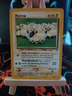 Pokemon Mareep TCG Neo Genesis Card 65/111 Regular Common - Image 1